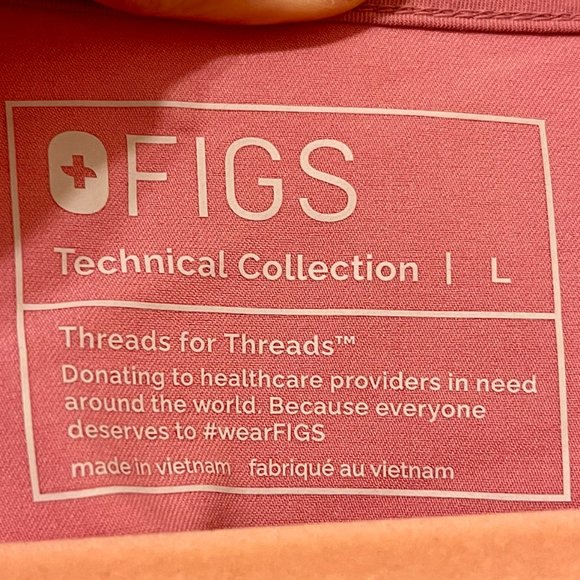 Figs Scrub Set - Chalk Pink - Large - Picture 3 of 8